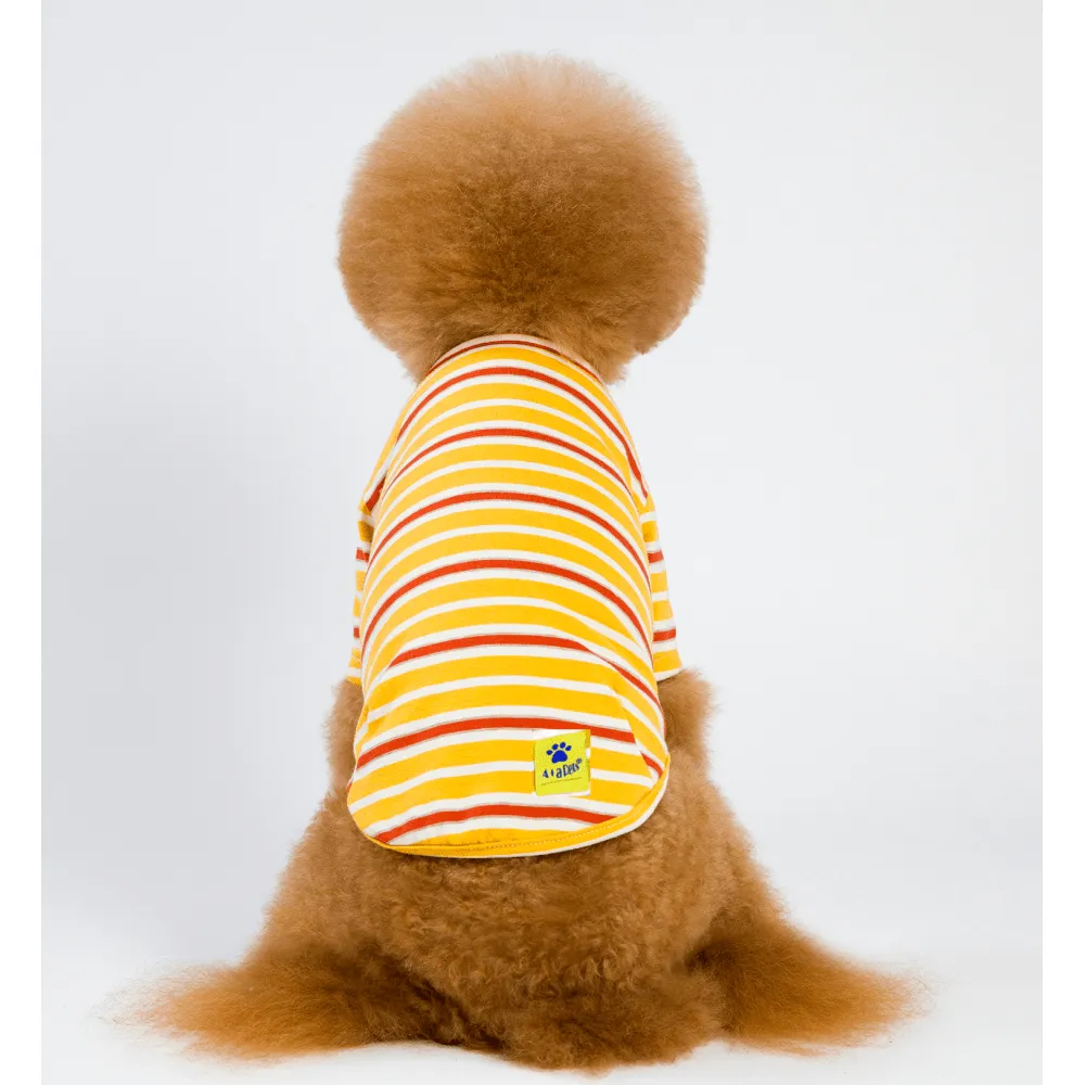 A Plus A Pets Soft Cotton T Shirts for Dogs (Yellow)