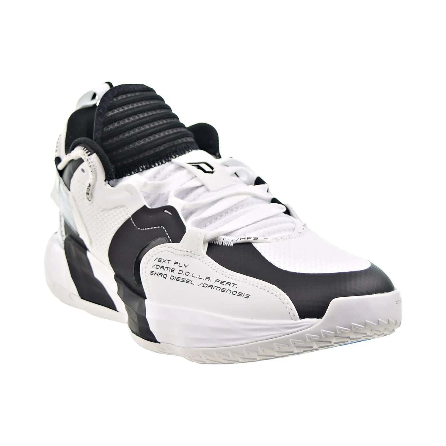 Adidas Dame 7 Extply Shaqnosis/Damenosis Men's Shoes Cloud White-Silver-Black