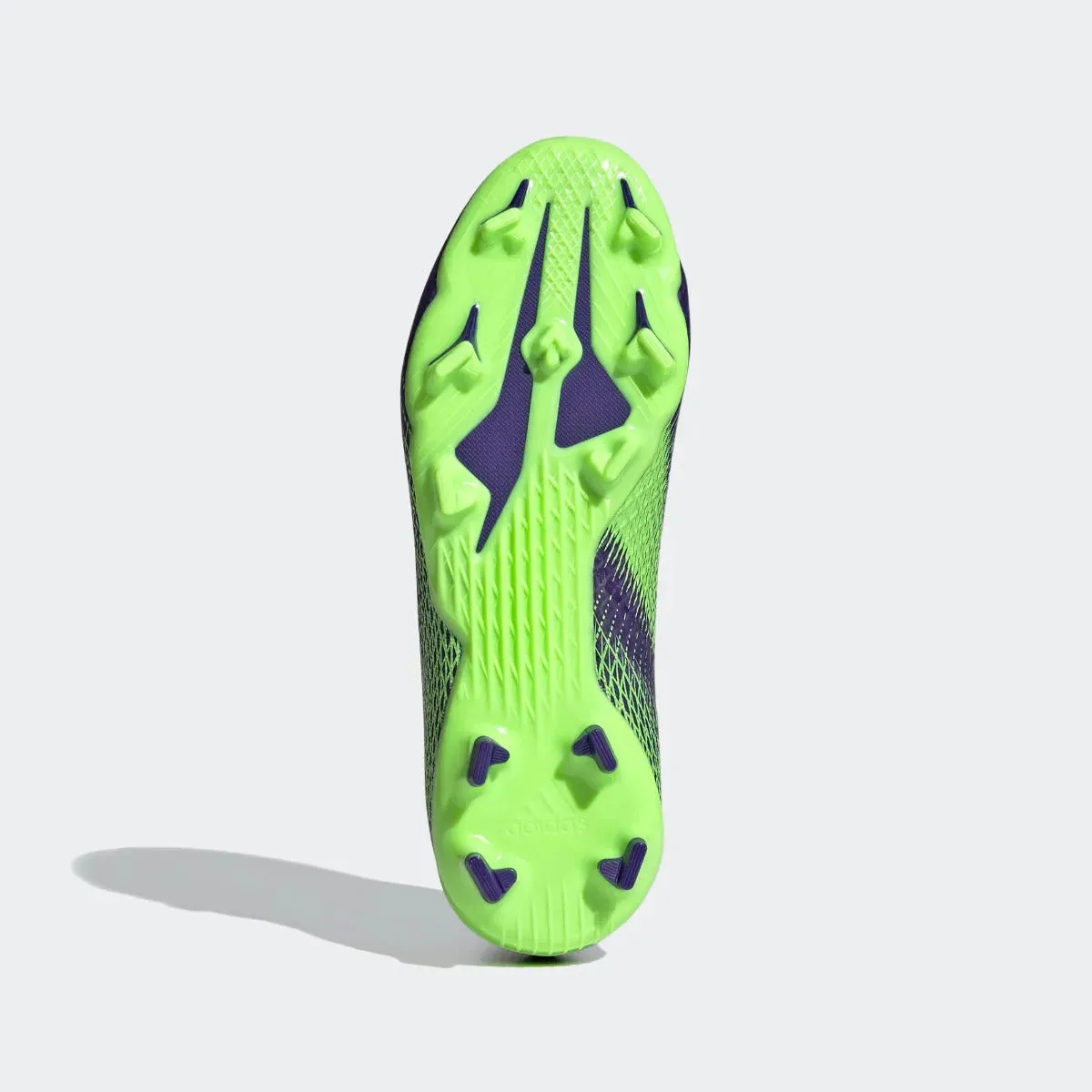 Adidas JR X Ghosted.3 Laceless FG - Purple-Signal Green