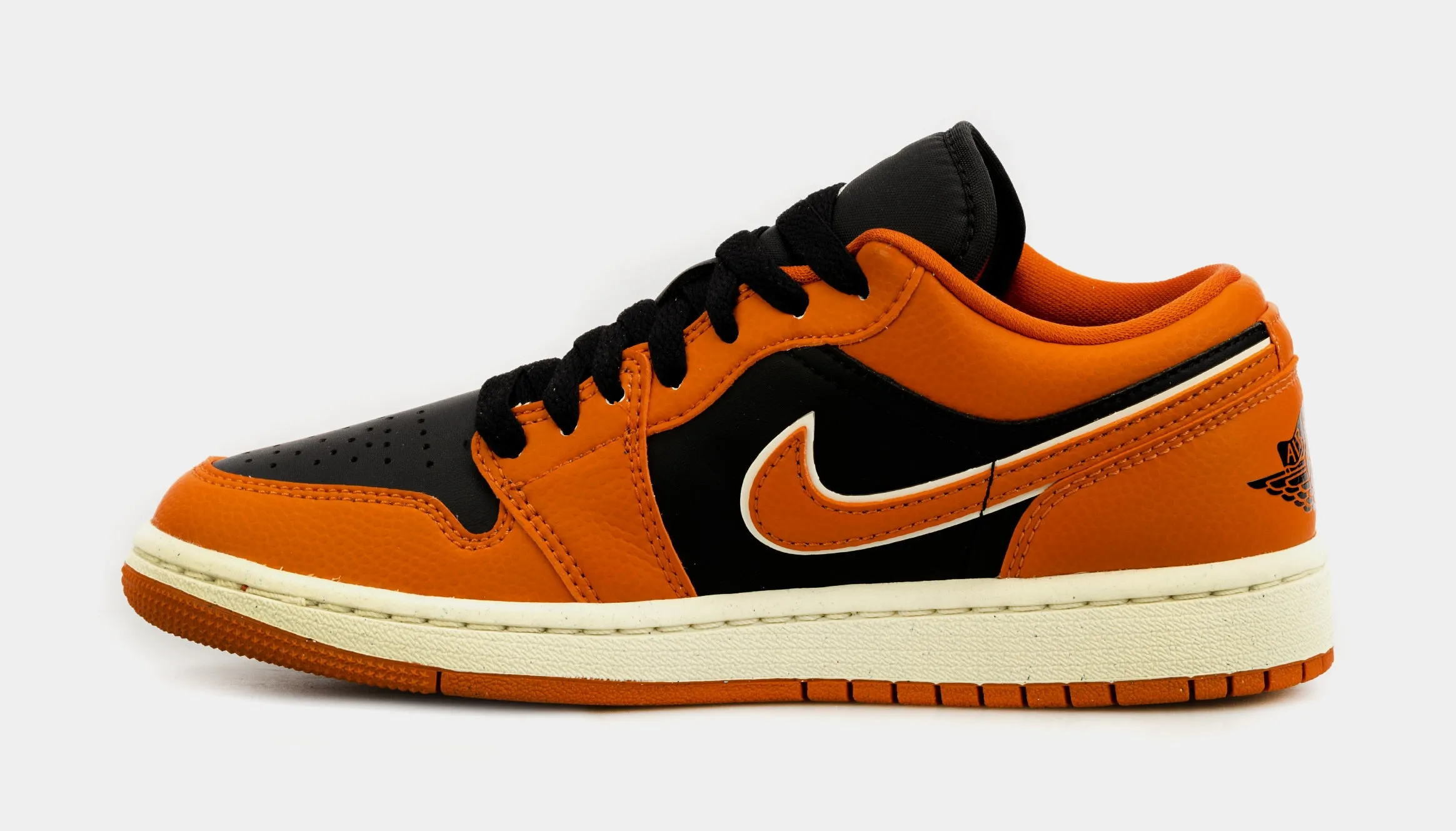 Air Jordan 1 Retro Low Sport Spice Womens Lifestyle Shoes (Orange/Black)