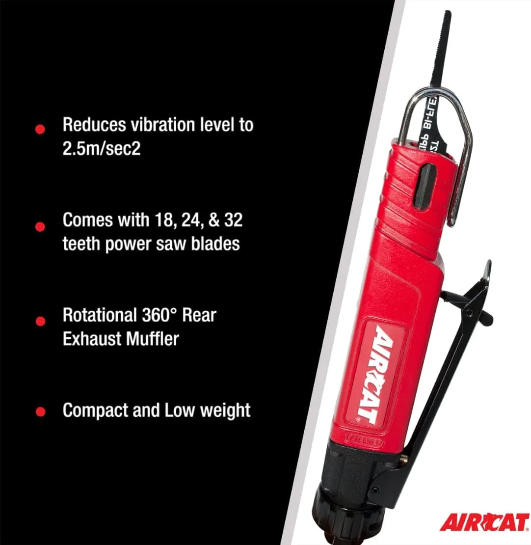 AIRCAT 6350 Low Vibration Reciprocating Air Saw 9,500 Strokes per Minute