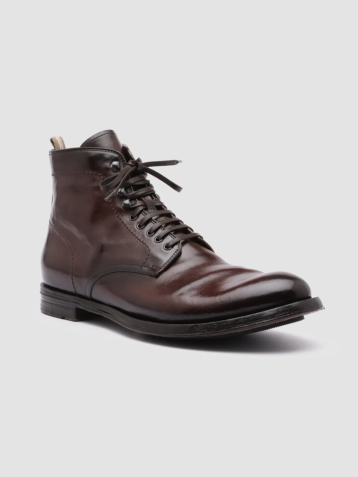 ANATOMIA 013 - Brown Leather Ankle Boots