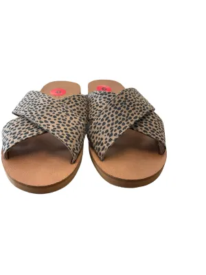 Animal Print Sandals Flats Universal Thread, Size 6