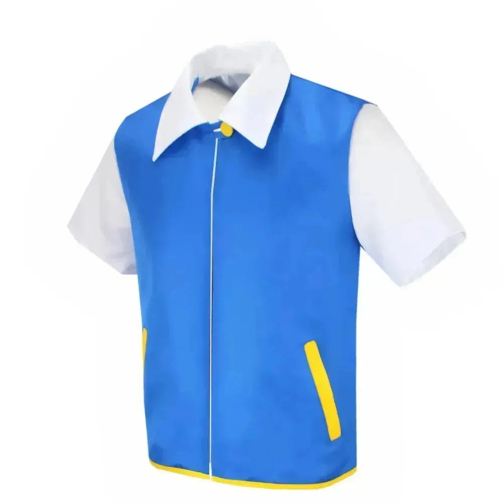 Anime Pokemon Ash Ketchum Cosplay Costume