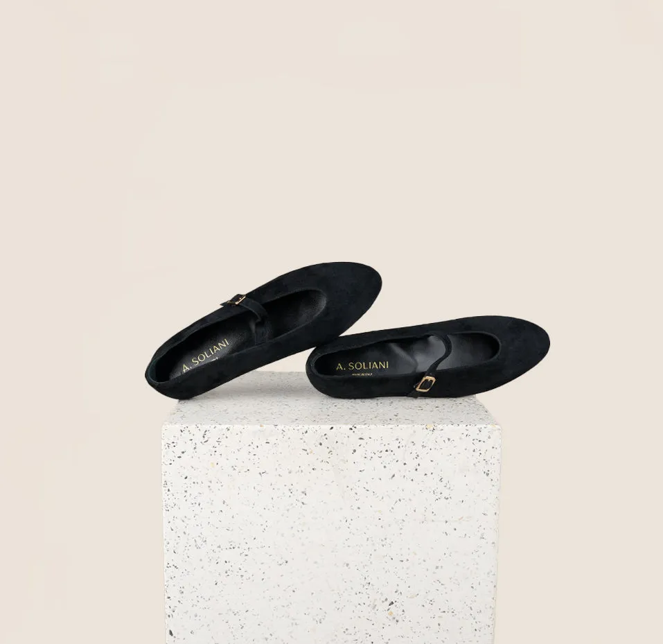 Bari - Black Suede