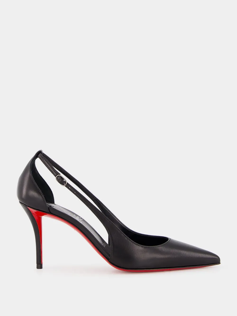 Black Apostrophatoric Leather Pumps