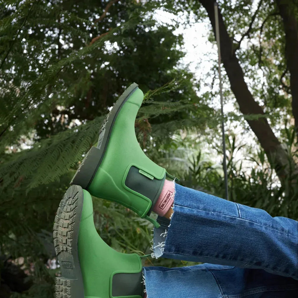 Bobbi Ankle Boot // Grasshopper Green