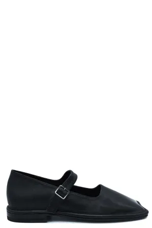 Bomi Mary Jane Flats Black