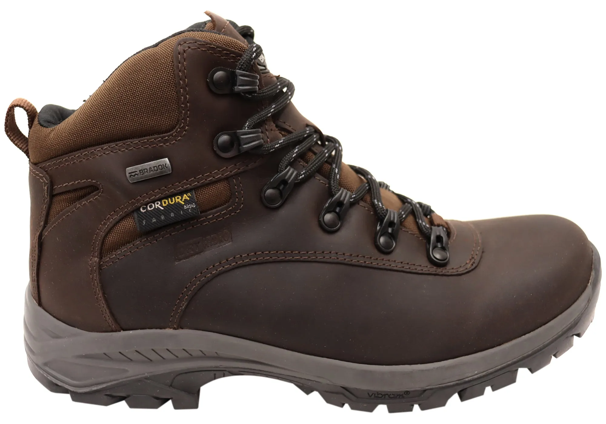 Bradok Aconcagua Mens Comfort Leather Hiking Boots Made In Brazil