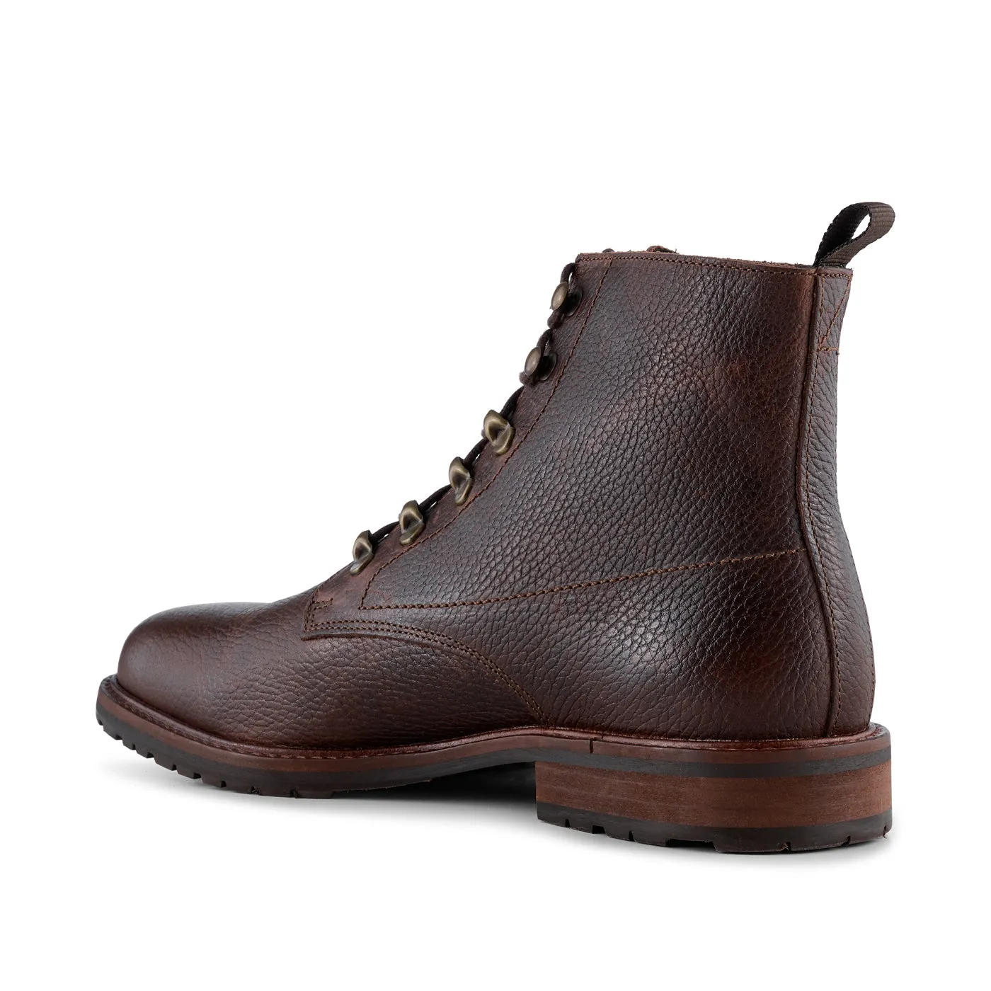 Brigade Leather Boot - BROWN