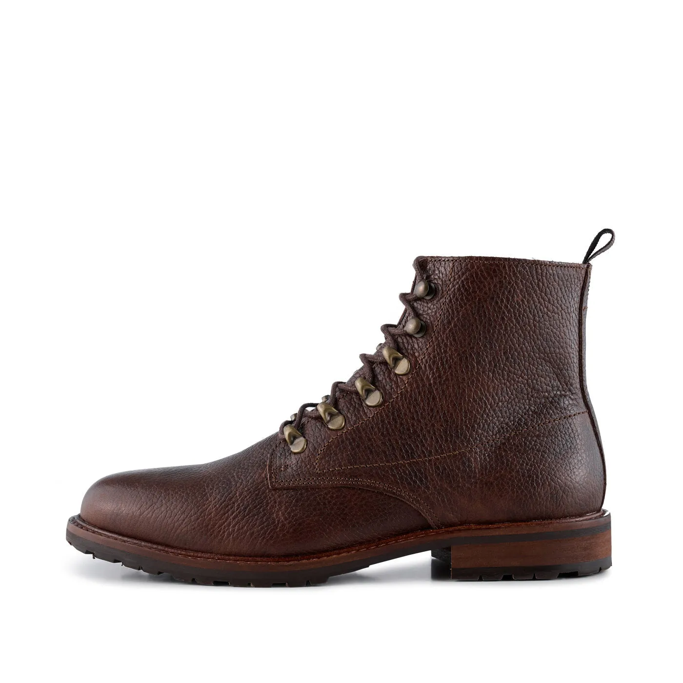 Brigade Leather Boot - BROWN