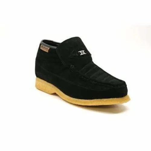 British Walkers Liberty Men's Black Suede Slip On