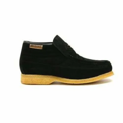 British Walkers Liberty Men's Black Suede Slip On