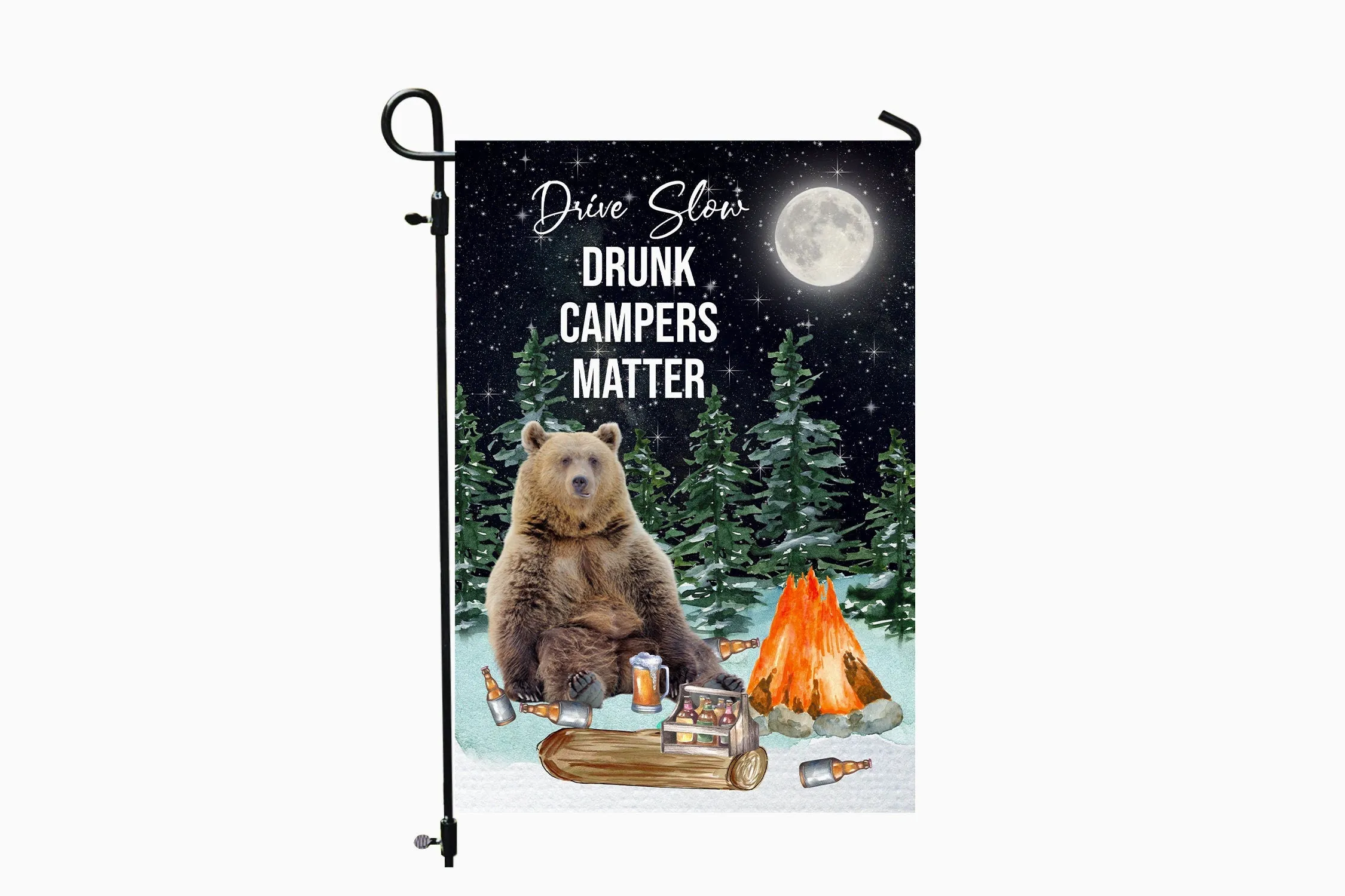 Camping Garden Flag