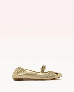 Clarita Ballerina Flat Golden