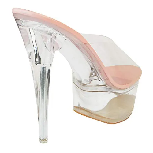 Classy Clear High Heel Stiletto Perspex Pumps Court Shoes