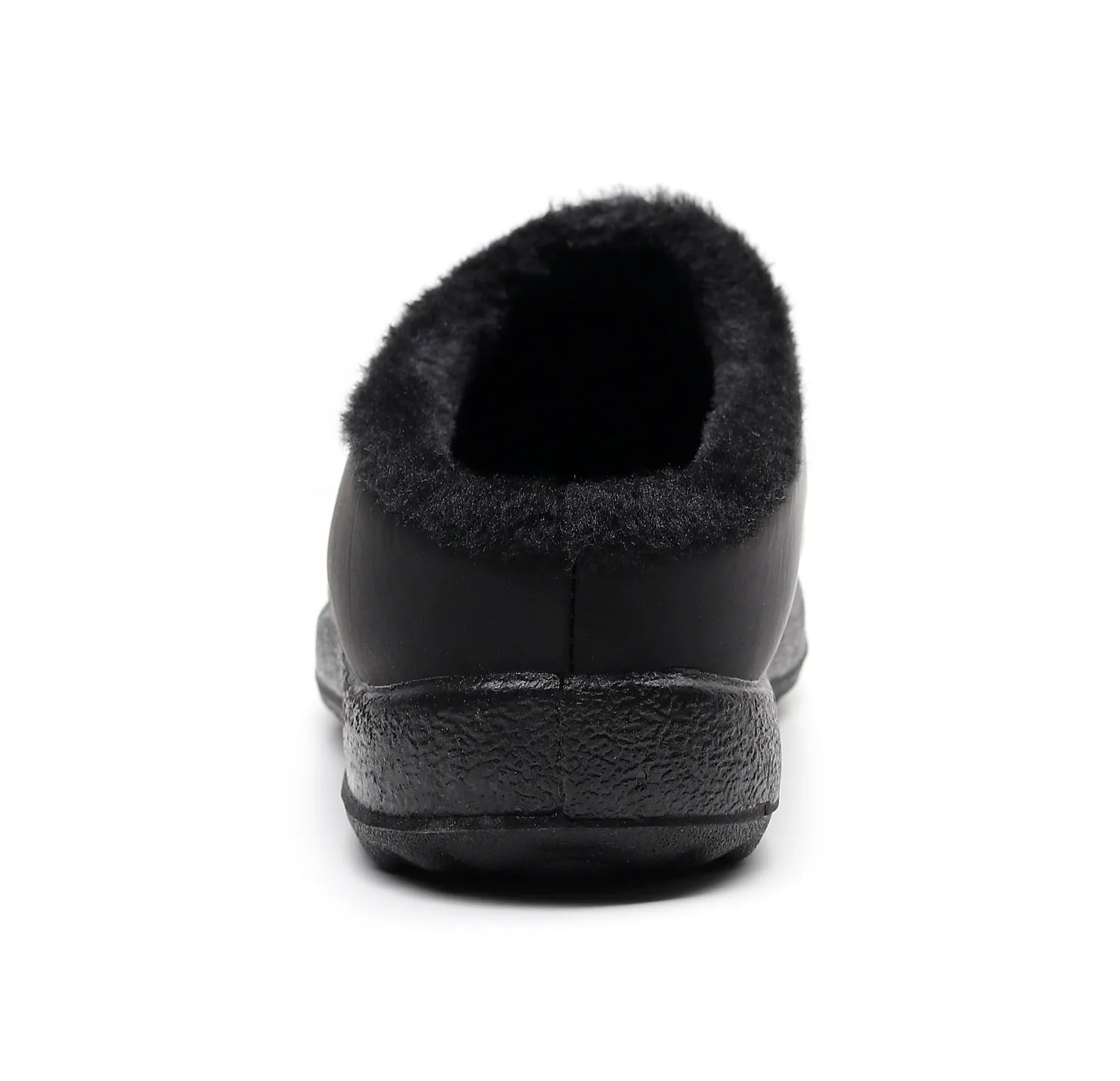 Comfortable memory foam winter slippers for women, plush, fleece lined slippers, non slip rubber sole, indoor outdoor slippers