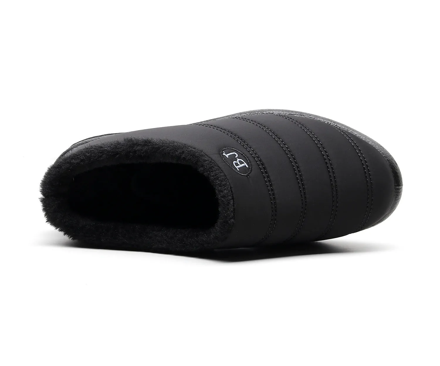 Comfortable memory foam winter slippers for women, plush, fleece lined slippers, non slip rubber sole, indoor outdoor slippers