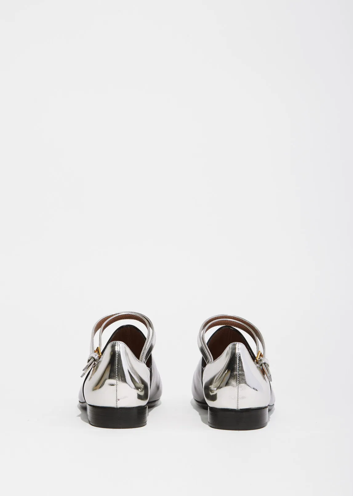 Contrast Buckle Strap Flat