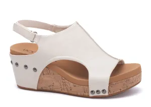 Corkys Carley Cream Smooth Wedge