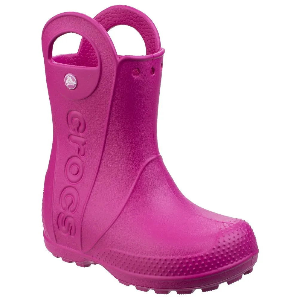 Crocs Handle It Candy Pink Rain Welly Boot