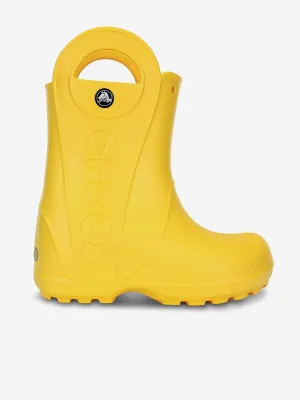 Crocs Kids Handle It Rain Boots in Yellow