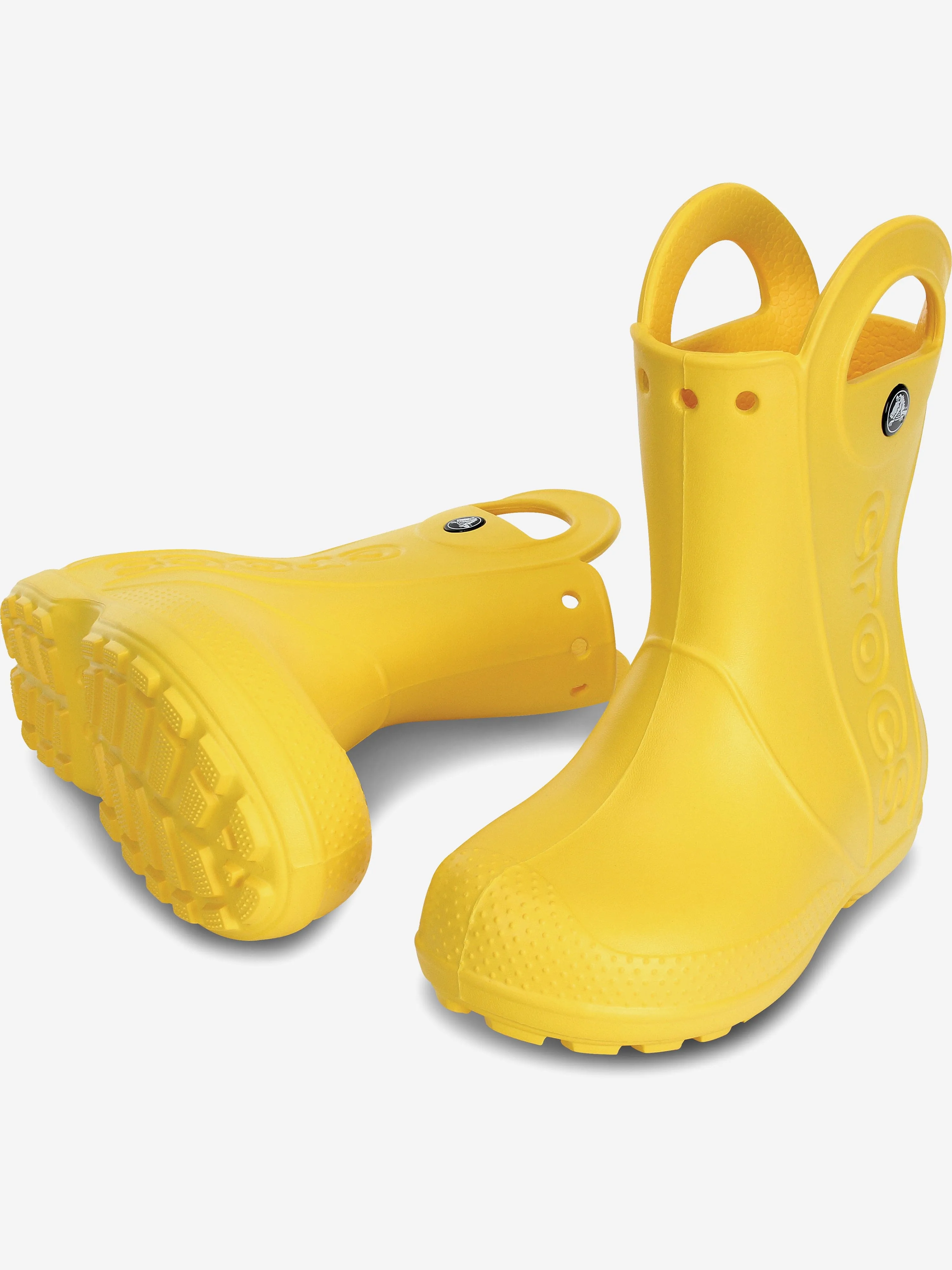 Crocs Kids Handle It Rain Boots in Yellow