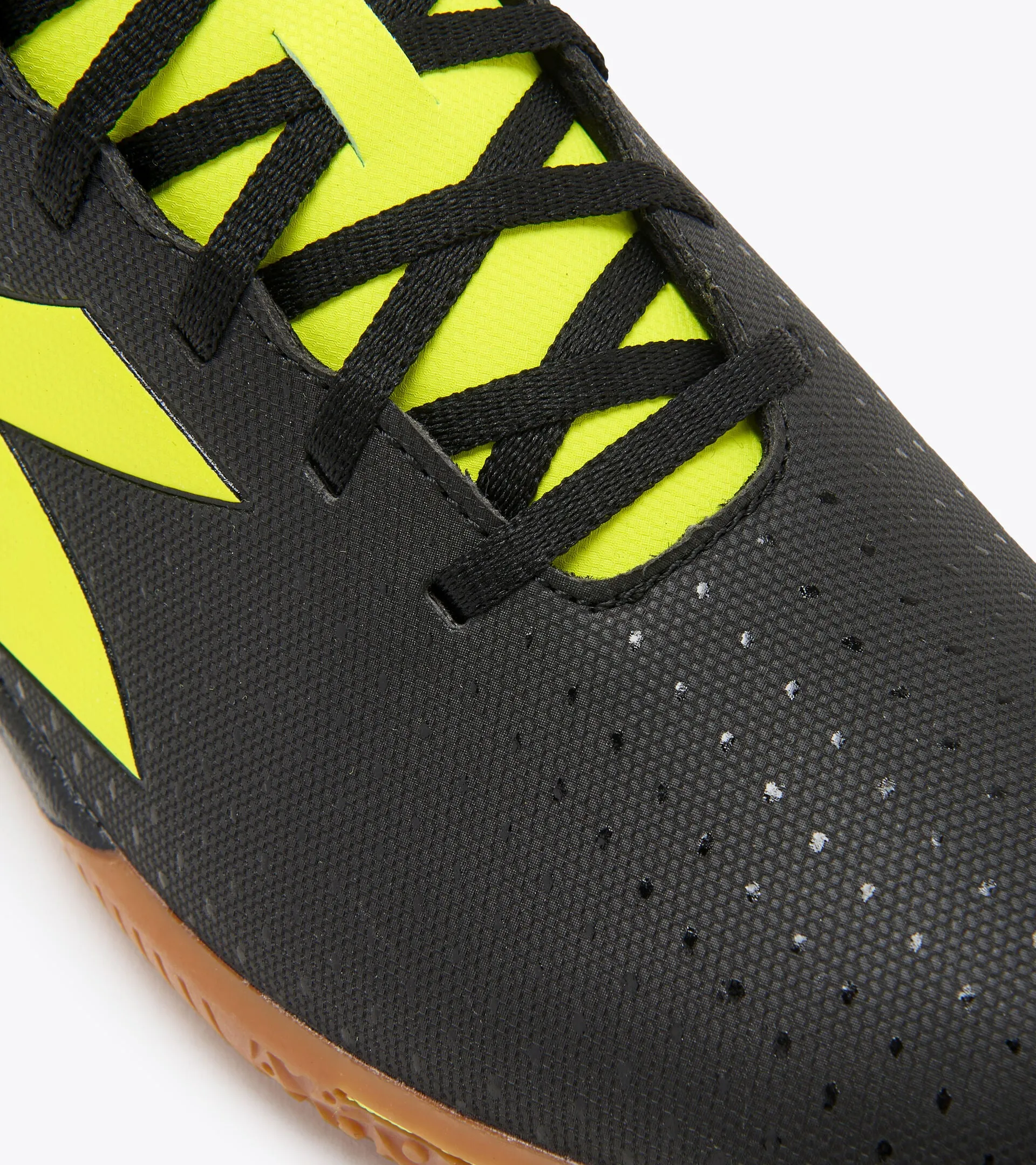 Diadora Pichichi 5 IDR Indoor Soccer Shoe - Black/Fluo Yellow