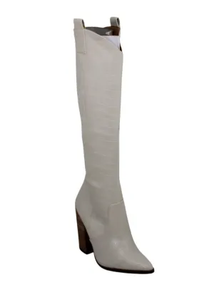 DOLCE VITA - VANYA WHITE PATENT LEATHER BOOTS **FREE SHIPPING**