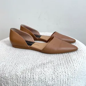 D’Orsay Leather Flats