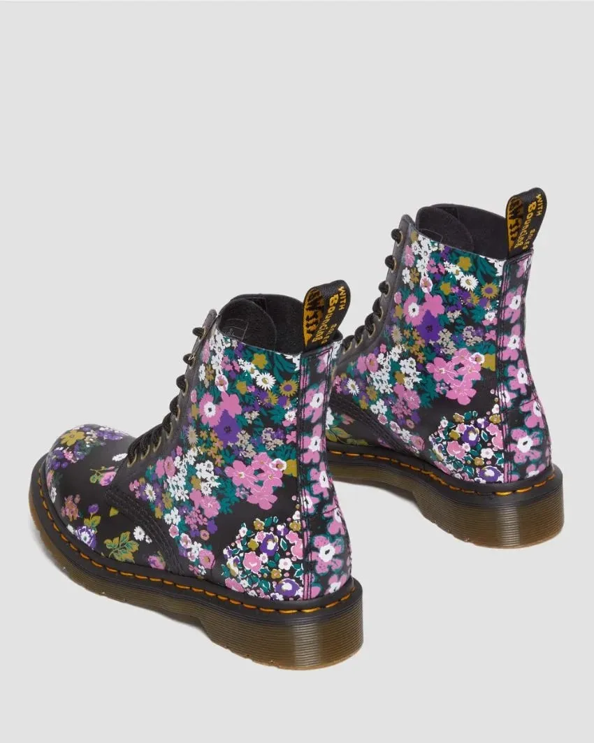 Dr Martens 1460 Pascal Vintage Floral Print Backhand Leather Boots