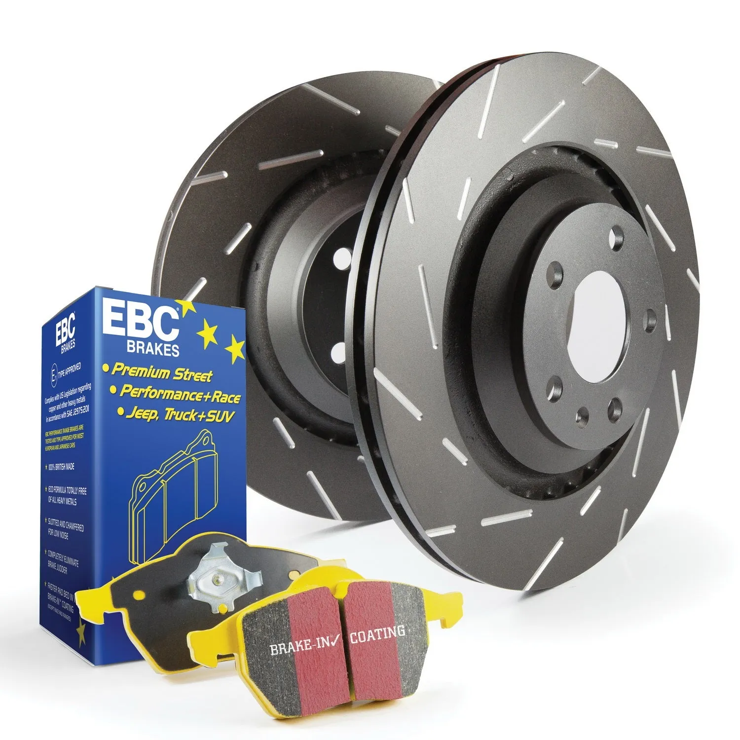 EBC Brakes S9KF1485 S9 Kits Yellowstuff and USR Rotors