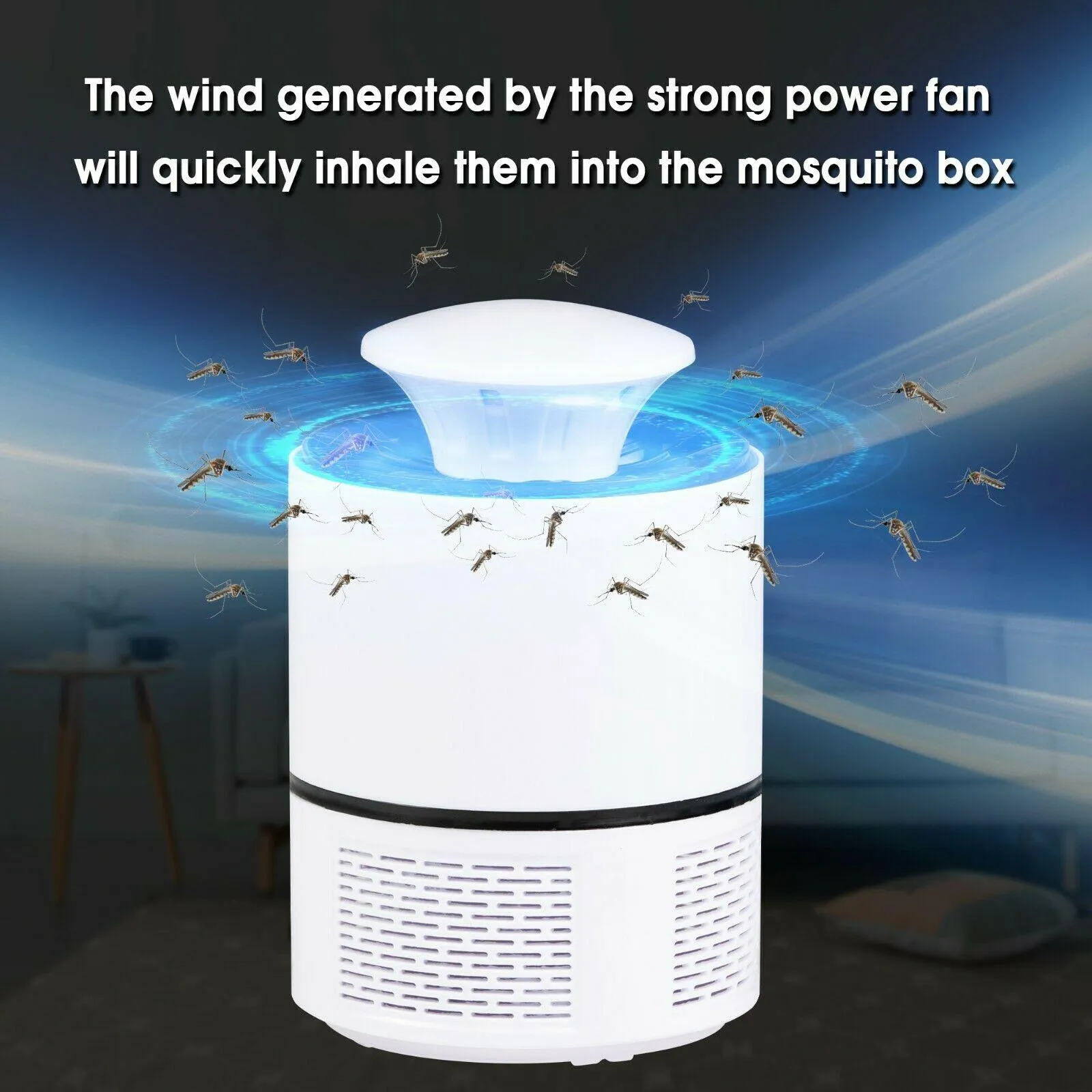 Electric Mosquito Zapper Insect Killer Lamp Fly Bug Trap LED Light USB