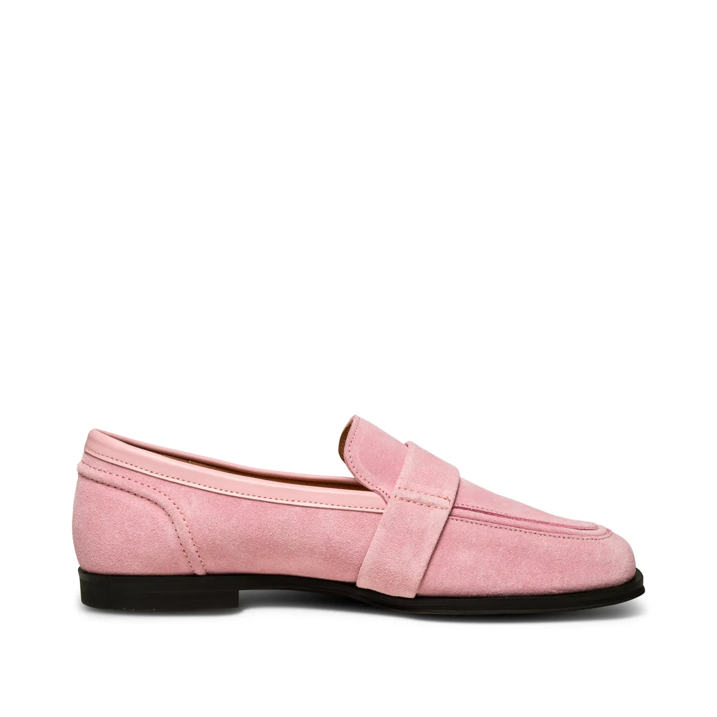 Erika saddle loafer suede - Soft Pink