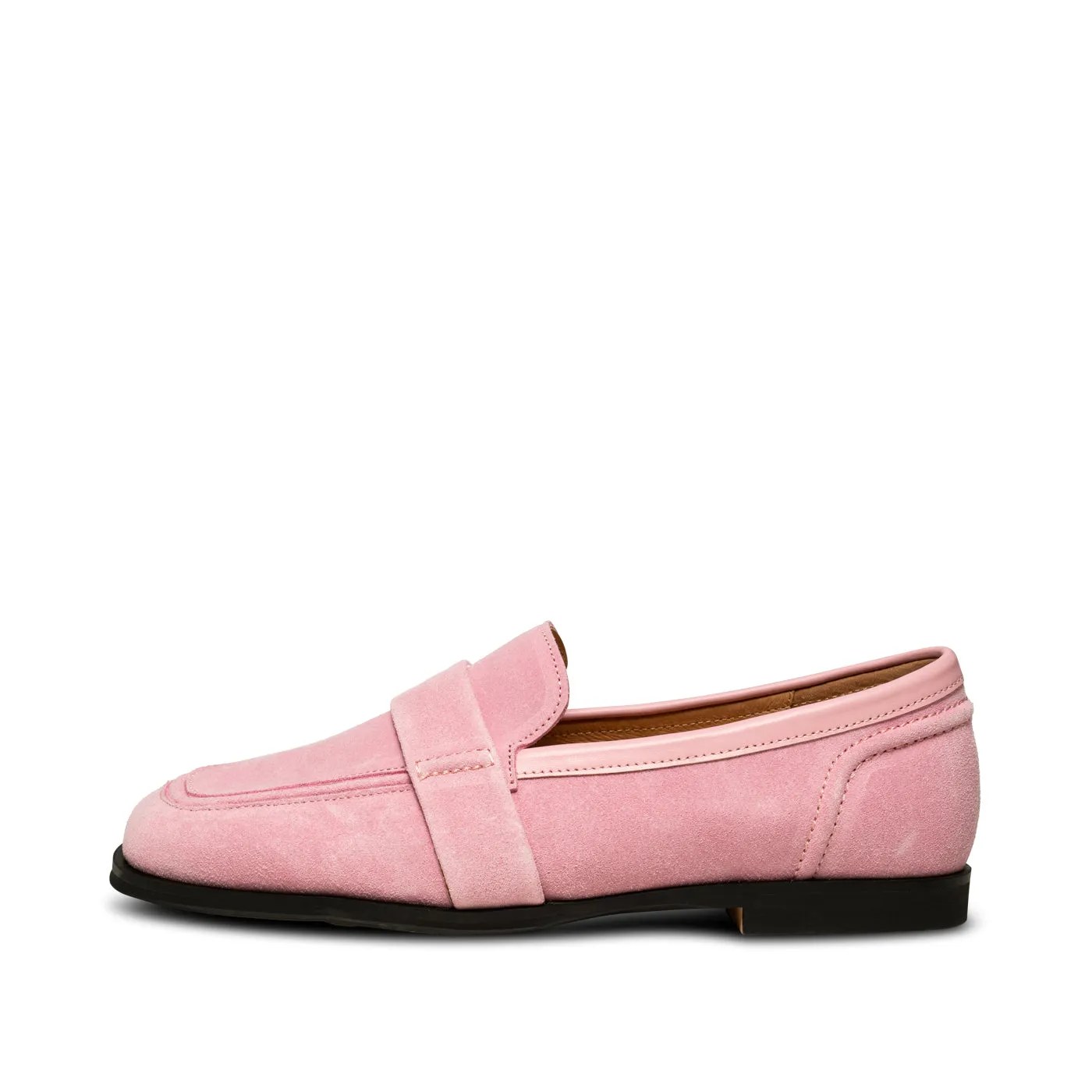 Erika saddle loafer suede - Soft Pink