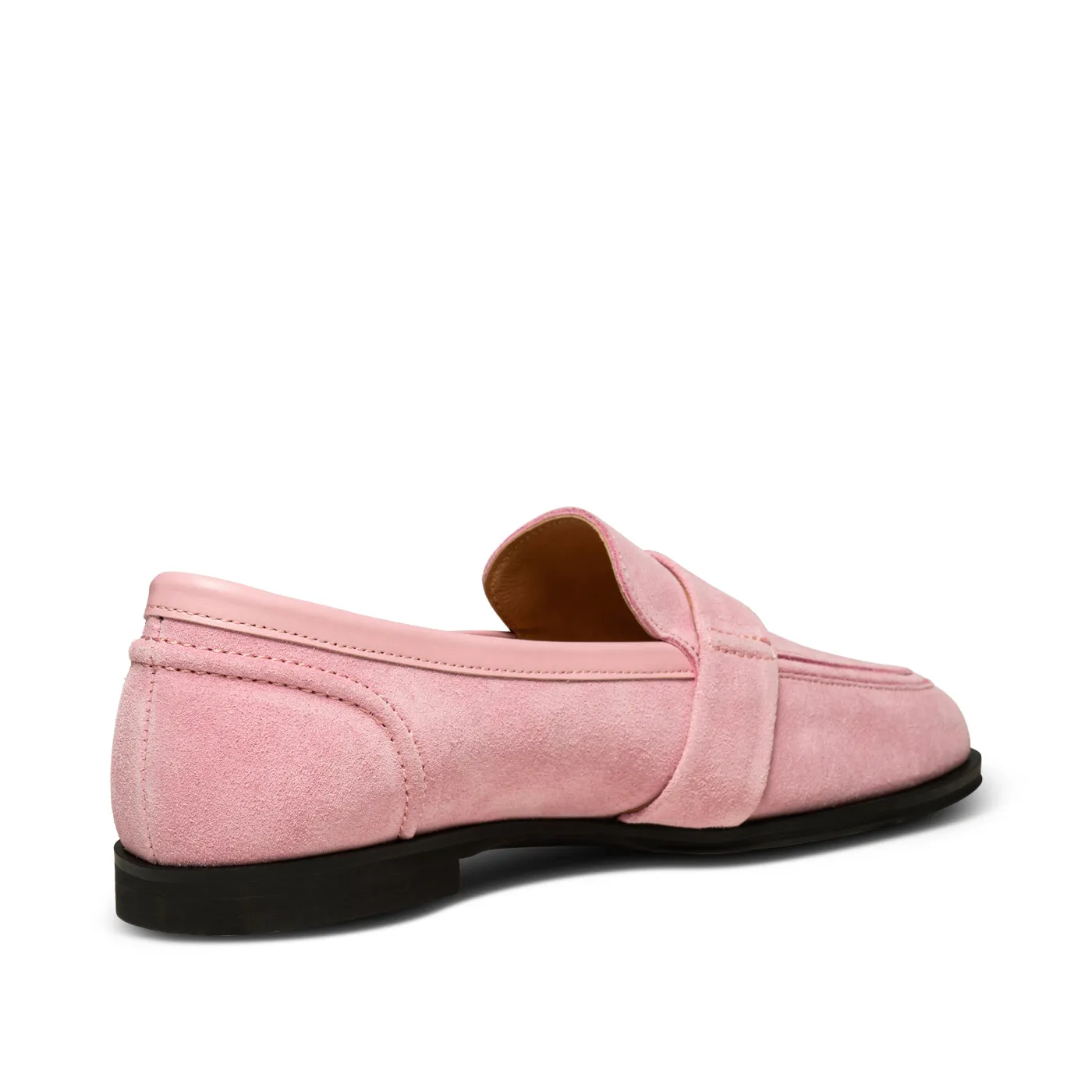 Erika saddle loafer suede - Soft Pink