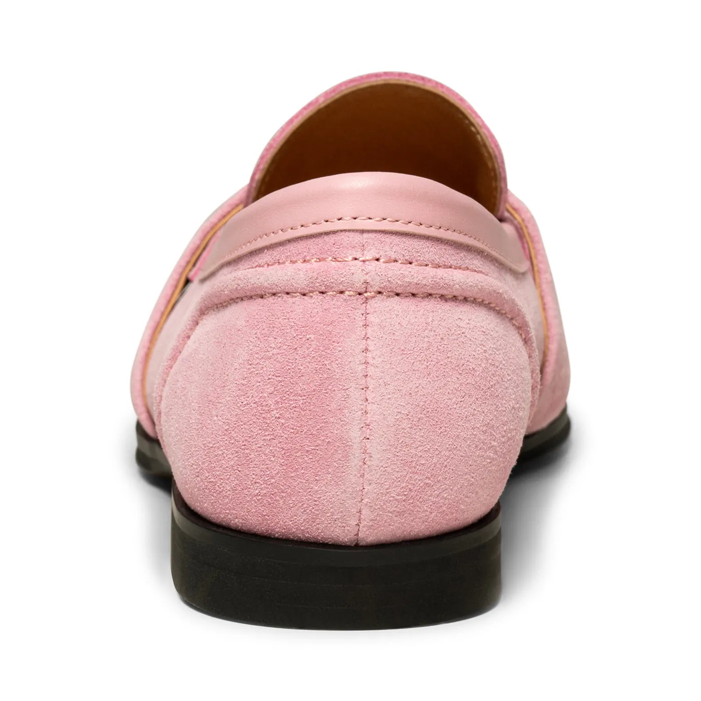 Erika saddle loafer suede - Soft Pink