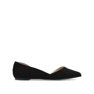 ESTER D'ORSAY FLATS IN FAUX SUEDE