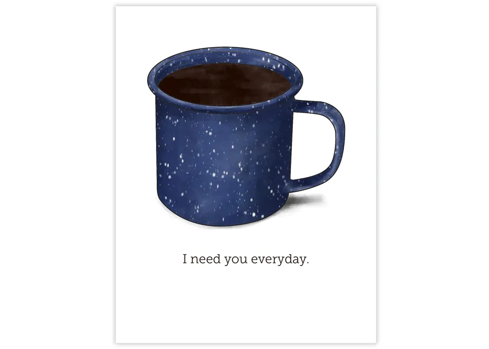 Everyday Coffee Greeting Card