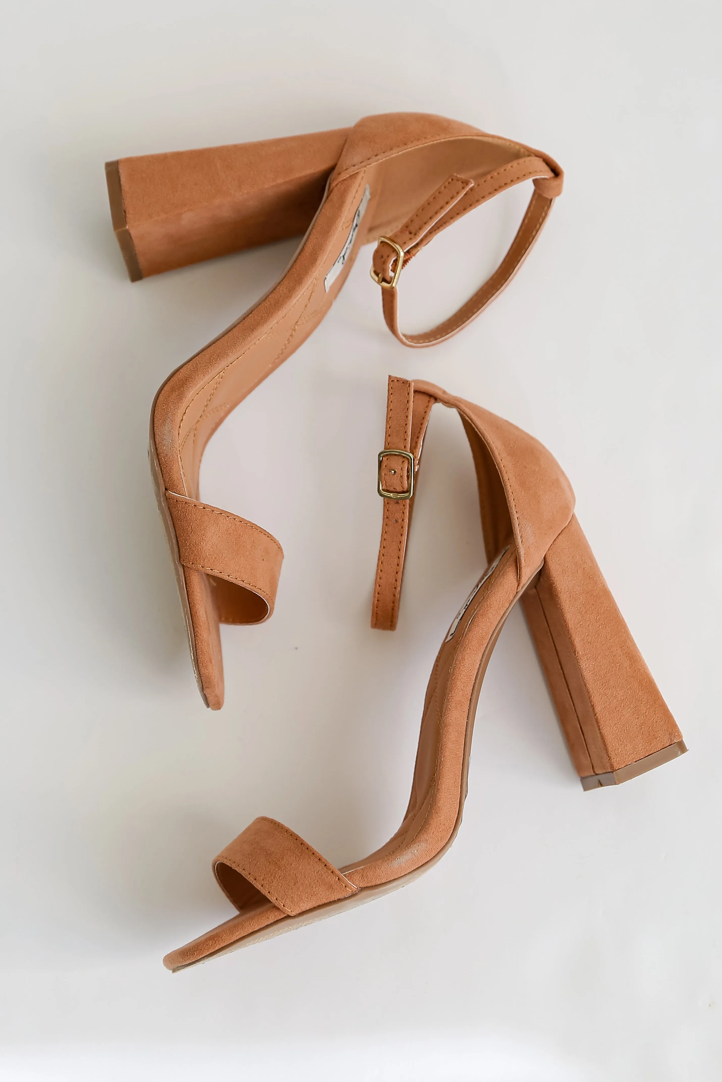 FINAL SALE - Looking Ahead Nude Ankle Strap Heels - DU DEAL