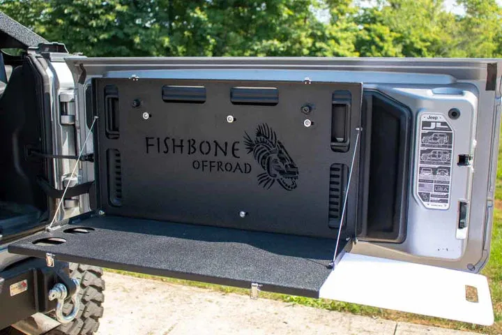 Fishbone Extended Tailgate Table for Jeep Wrangler JL