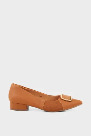 Formal Court Shoes I44489-Camel