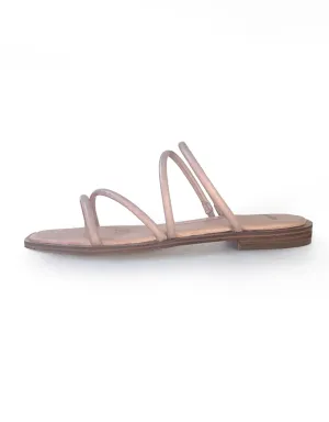 Fortuna Sandals Dark Nude Leather