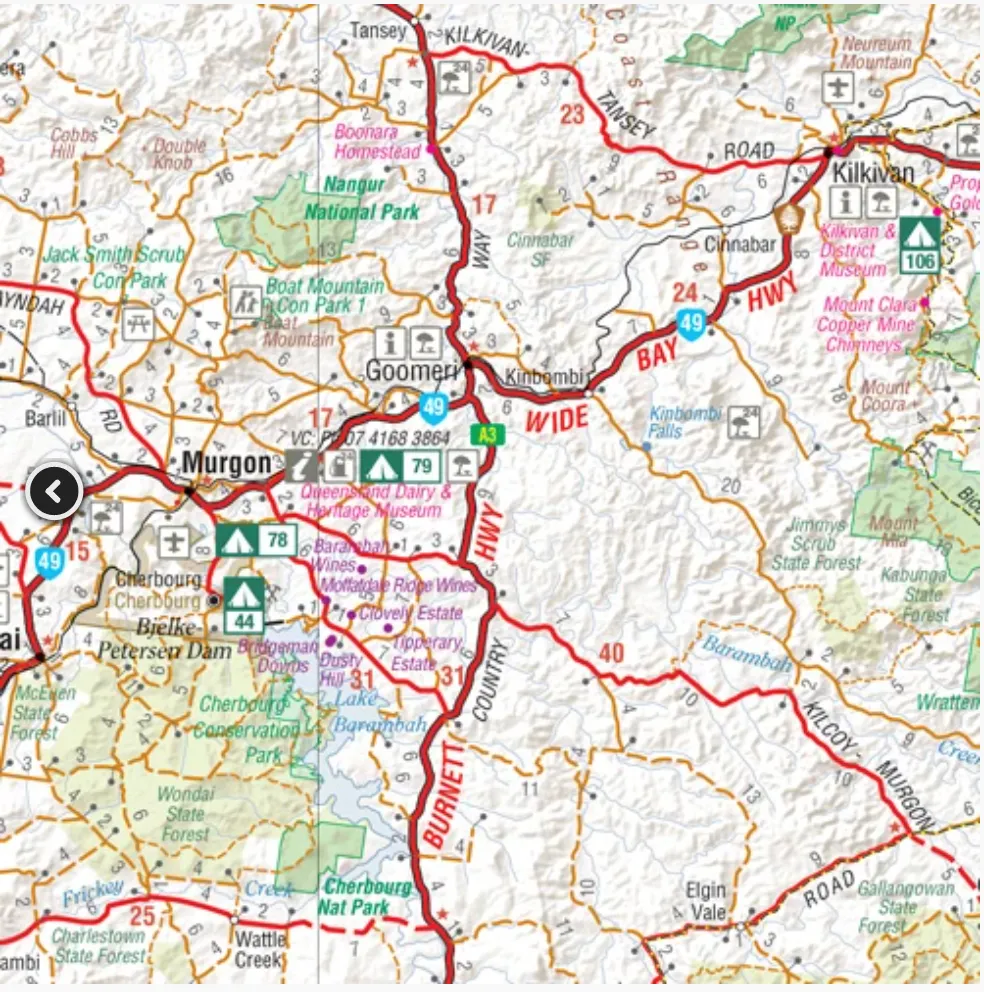 Hema Maps 4WD   Camping Escapes South East Queensland