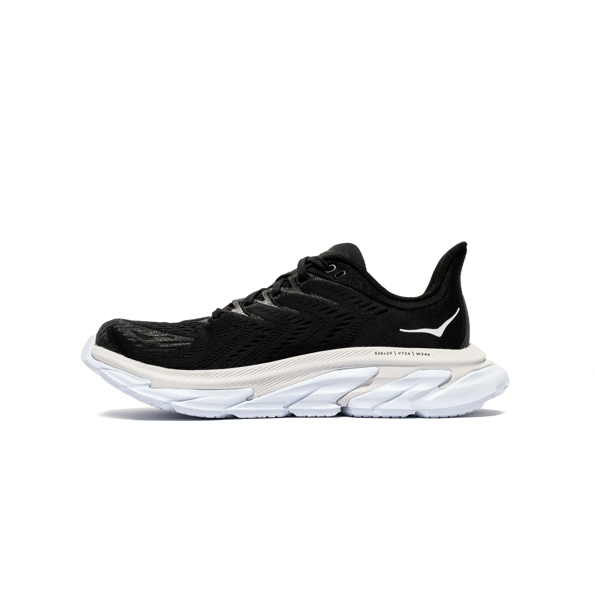 Hoka One One Mens Clifton Edge Shoes 'Black/White'