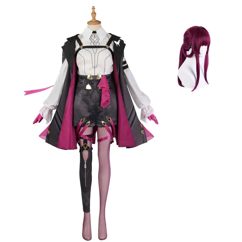 Honkai Star Rail Kafka Cosplay Costume with DokiDoki-R Wig  Plus Size Shoes XS-2XL