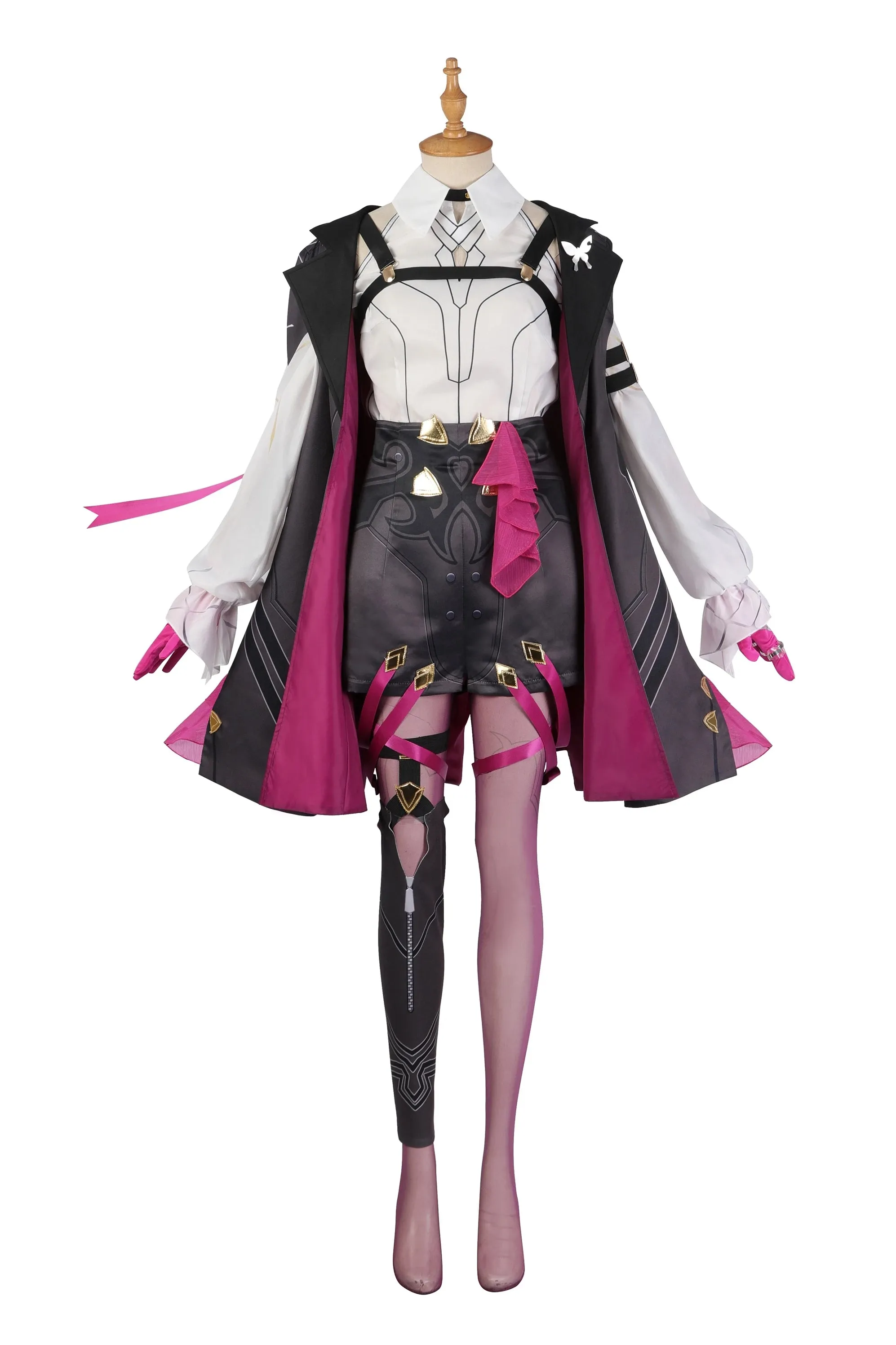 Honkai Star Rail Kafka Cosplay Costume with DokiDoki-R Wig  Plus Size Shoes XS-2XL