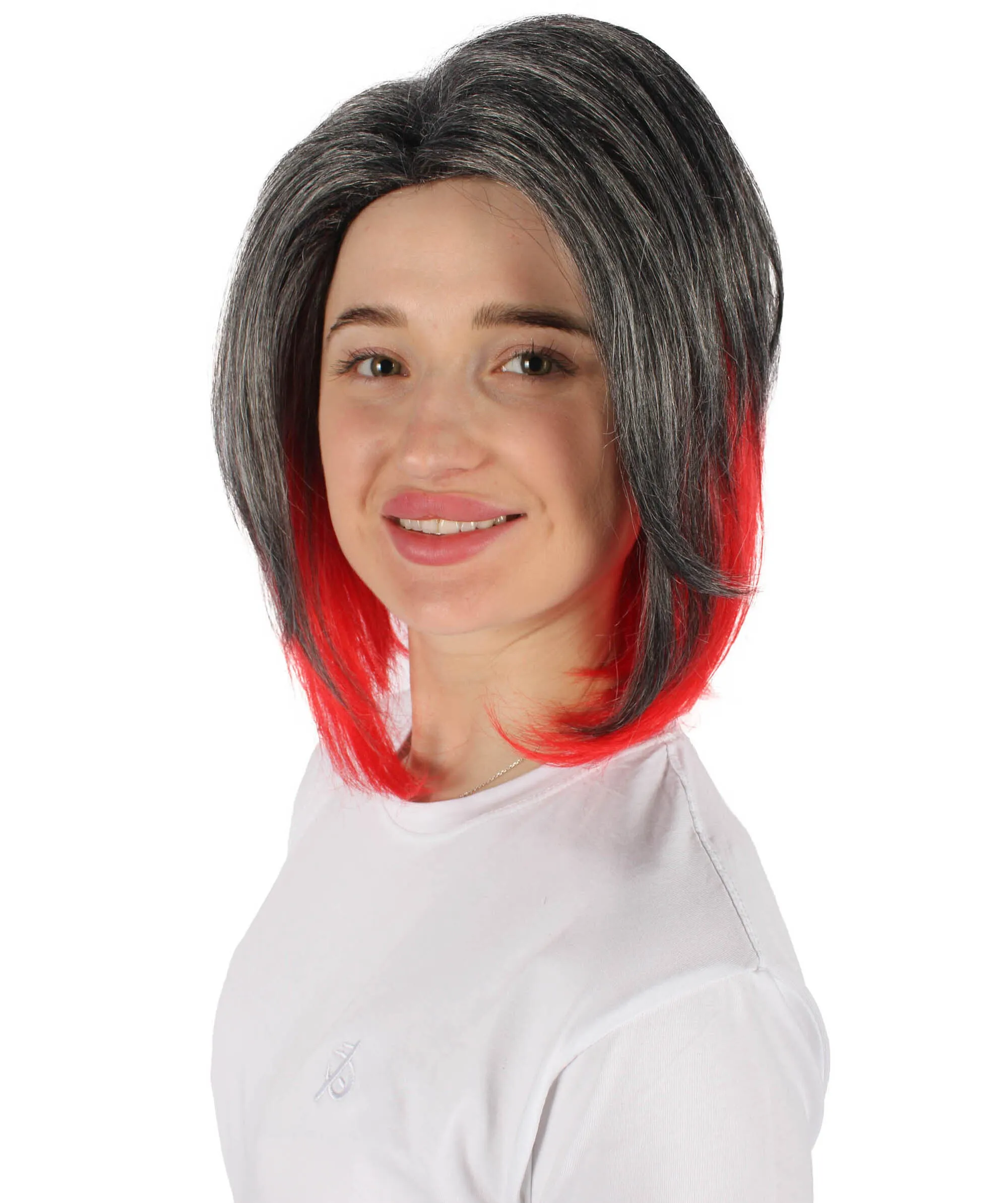 HPO Adult Women’s American Comic Book Character Short Black Wig