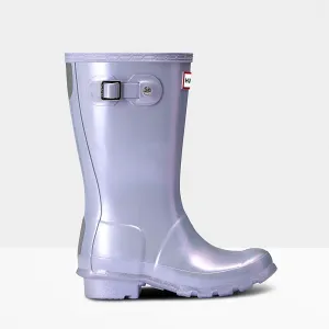 Hunter Pulpit Purple Kids Nebula Rain Boot