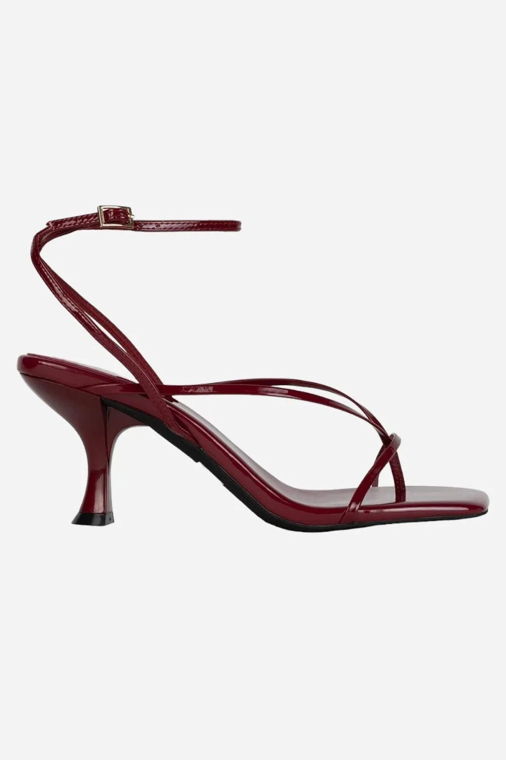 Jeffrey Campbell Fluxx Heel Sandals in Cherry Red Patent